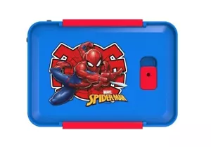 New Spider-Man Plastic 3-Section Seal Food Storage Container - Zak Designs - Picture 1 of 4