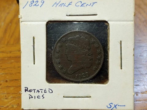 1829 Classic Head Half Cent Cover