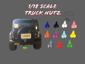 Truck Nutz, Truck Danglers , Scale Accessory for Traxxas TRX-4M (1/18 Scale) - Picture 1 of 12