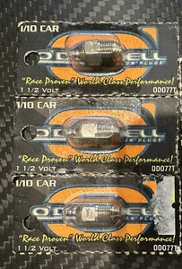 ODONNELL GLOW PLUG x 3PCS ODO77T NITRO RC 1/10 ON ROAD TURBO LOW/MED, MED RANGE - Picture 1 of 2