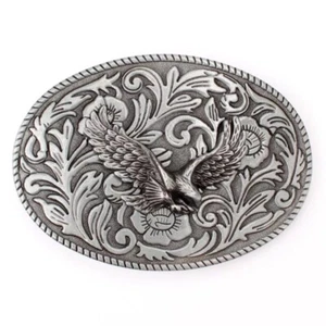 Eagle Belt Buckle Western Cowboy Native American Motorcyclist (EG-09) - Picture 1 of 2