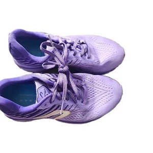 newton motion 3 womens size 7 purple yellow athletic running shoes - Picture 1 of 8