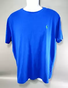 Camiseta Polo Ralph Lauren - Hombre Grande Reg. Pony con logotipo azul cuello redondo - Imagen 1 de 8