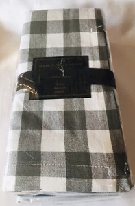 NWT Cotton Craft Dinner Napkins Gingham Check Plaid Multi Color 100% Cotton 12pk - Picture 1 of 7