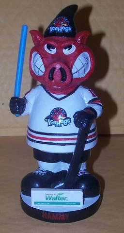 ROCKFORD ICEHOGS HAMMY BOBBLEHEAD - NO BOX Cover