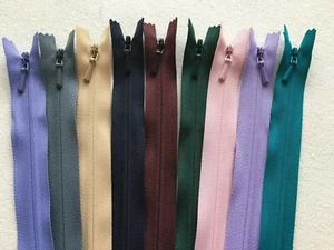 YKK (3CC) Concealed (Invisible) Zips No. 3 in various lengths - Picture 1 of 25