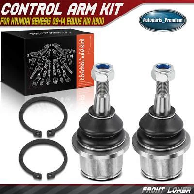 2x Front Lower Side Ball Joint Kit for Hyundai Genesis 2009-2014 Equus Kia K900 - Image 1 of 4