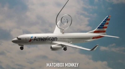 American Airlines Boeing 737-800 Avión Jet Personalizado Adorno de Navidad Foto 1 de 4