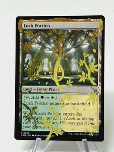 ALTER - LUSH PORTICO * Altered Golden Vinyl Foil * Alter MTG Magic - Picture 1 of 3