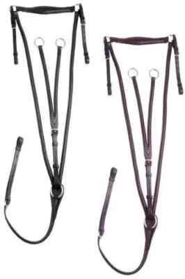 English Saddle Breastplate Premium Leather With Martingale- Full/Pony/Cob F/Ship - Image 1 of 4