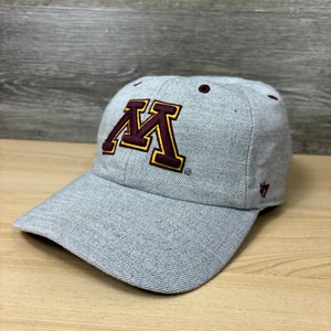 Minnesota Golden Gophers Hat Cap Strap Back Gray U of M Adjustable '47 - Picture 1 of 12