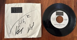 FINE LINE~DROPPING OUT OF SIGHT 1986 NEW WAVE TEXAS 45 PS SIGNED - Picture 1 of 4