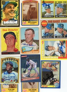 Autographed Dodgers All Years 1950's 60's 70's 80's 90's 2000's 20% off after 4