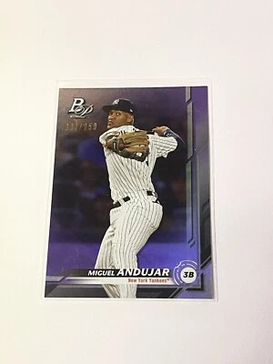 2019 Bowman Platinum #99 Miguel Andujar /250 **032449 - Image 1 of 2