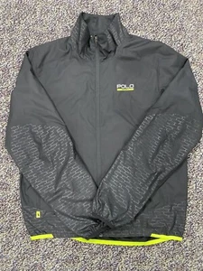 Polo Sport Ralph Lauren Windbreaker Jacket -M Black/Yellow *Read - Picture 1 of 10
