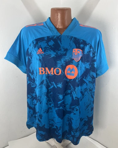 adidas Montreal Impact Prime Blue Soccer Jersey Women’s Size 2XL Cover