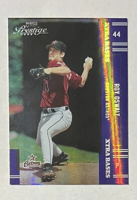 Roy Oswalt 2005 Donruss Playoff Prestige XTRA BASES Card #144 - 015/100 - Image 1 of 2