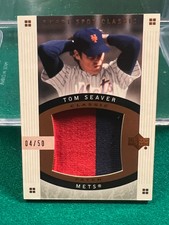 04/50 Tom Seaver 2005 Upper Deck Sweet Spot Classic Jumbo Game Used Patch