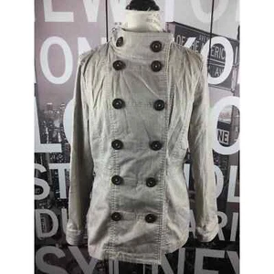 Nic + Zoe women's double breasted tan jacket size M - Picture 1 of 4