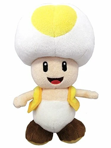 Sanei Super Mario All Star Collection AC32 Yellow Toad 8" Plush - Image 1 of 1