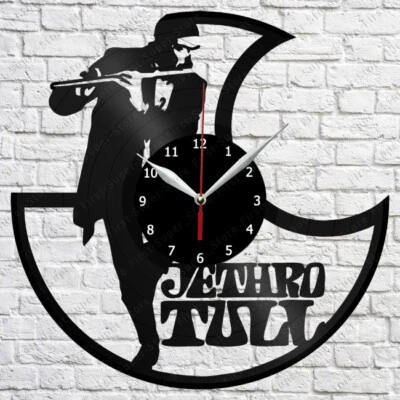 "HANDMADE" Jethro Tull Vinyl Record Wall Clock Art Decor Original Gift 12'' 30cm 2334