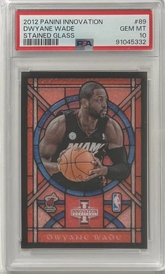 2012-13 Panini Innovation Stained Glass Dwyane Wade #89 PSA 10 HOF - Image 1 of 2