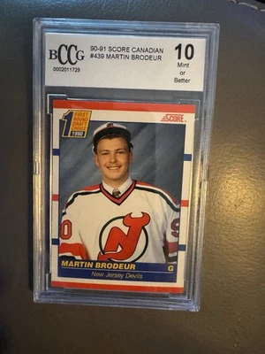 1990 Score Martin Brodeur Rookie RC# 439 BCCG 10 Foto 1 de 2