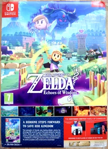 The Legend Of Zelda: Echoes Of Wisdom RARE Switch 50cm x 70cm Promotional Poster - Picture 1 of 1