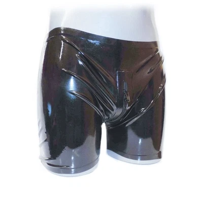 Latex Shorts mit durchgehendem Reißverschluss (XL) - Bild 1 von 4