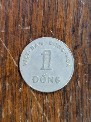 Moneda de 1 Đồng de Vietnam del Sur 1964 Cong-Hoa AU Foto 1 de 4