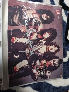 Signed Kiss Band Photo From Magazine Original - Picture 1 of 2