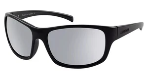DIRTY DOG SHOCK 53538 POLARISIERTE SONNENBRILLE SATIN SCHWARZ/GRAU SIL VERSPIEGELT - Bild 1 von 3