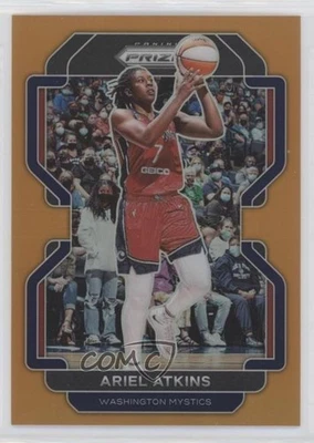 2022 Panini Prizm WNBA Orange Prizm /49 Ariel Atkins #129 - Image 1 of 2