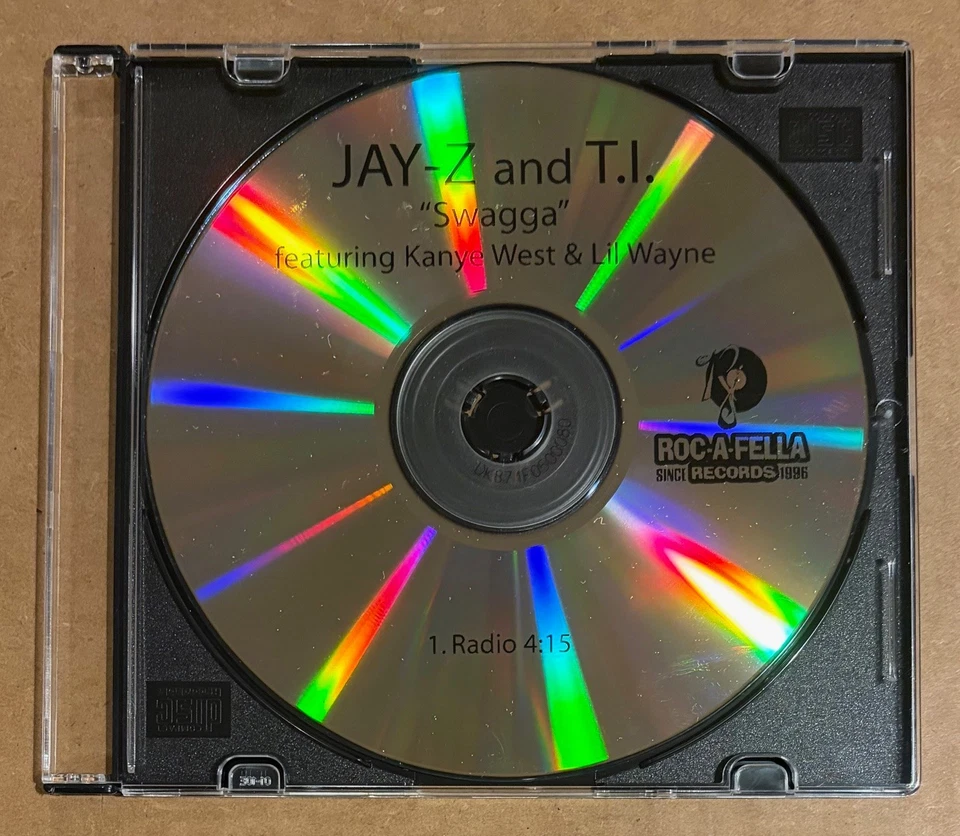 Jay-Z  and T.I. feat. Kanye West & Lil Wayne - Swagga RARE promo CDr single '08 - Image 1 of 1