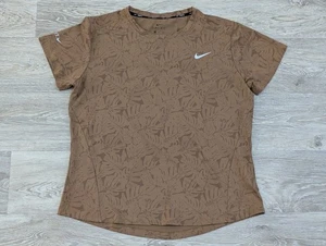 Nike Dri-fit Womens Running Top Gold T Shirt Size 2XL XXL - Picture 1 of 9