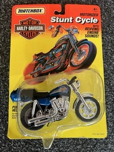 Vintage 1993 Matchbox Harley Davidson Motorized Stunt Cycle Revving Engine Sound - Picture 1 of 3