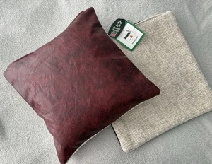 100% Real Leather Cushion Covers (pair) - Picture 1 of 4
