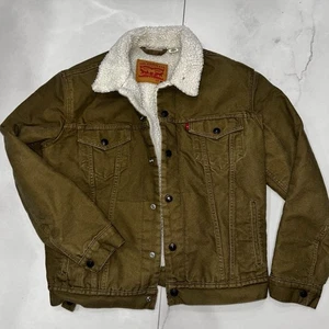 Levi Strauss khaki Jacket Coat Mens M Medium - Picture 1 of 5