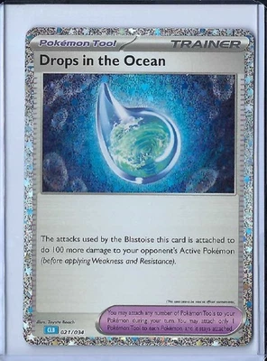 Drops in the Ocean 021/034 Holo Trainer - Image 1 of 2