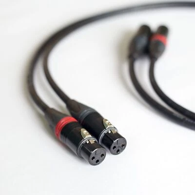 x'FT Belden 8424 4C-20 Neutrik XLR-M to XLR-F microphone Star Quad Pair Cables - Image 1 of 4