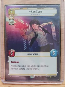 Han Solo - Reluctant Hero - Hyperspace Foil NM - Star Wars Unlimited - Picture 1 of 1