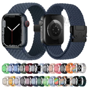 For Apple Watch Ultra 2 49mm Series 10 9 8 7 6 5 4 New Braided Nylon Band Strap - Picture 1 of 30