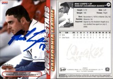 Mike Campo Signed 2002 Choice California-Carolina League All-Stars #26 Card
