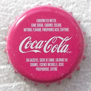 COCA COLA - CANADA - TAPPO A CORONA FUCSIA / FUCHSIA CROWN CORK - Foto 1 di 4