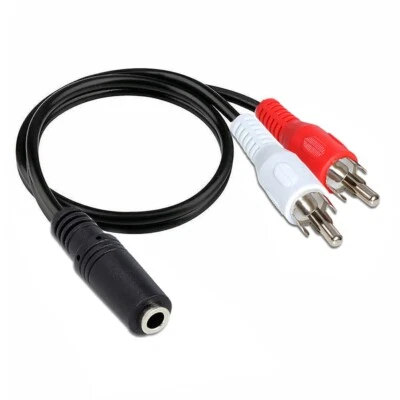 B41 3,5 MM Clavija A 2 Rca Cable Audio 30cm 3.5mm Clavija Conector - Imagen 1 de 4