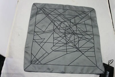 Hugo Boss Gray 13" Pocket Square - Image 1 of 3
