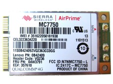Sierra Wireless AirPrime MC7750 Pcie Card  4G LTE LENOVO Compatible