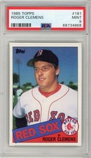 1985 Topps #181 Roger Clemens PSA 9 Rookie Card RC Case Scratch #1952