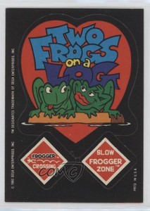 1983 Topps Video City Sega Frogger Two Frogs on a Log #TFOL.1 x9h