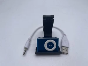 Apple iPod Shuffle 2nd Generation Blue 1GB A1204 FULLY WORKING - Picture 1 of 2